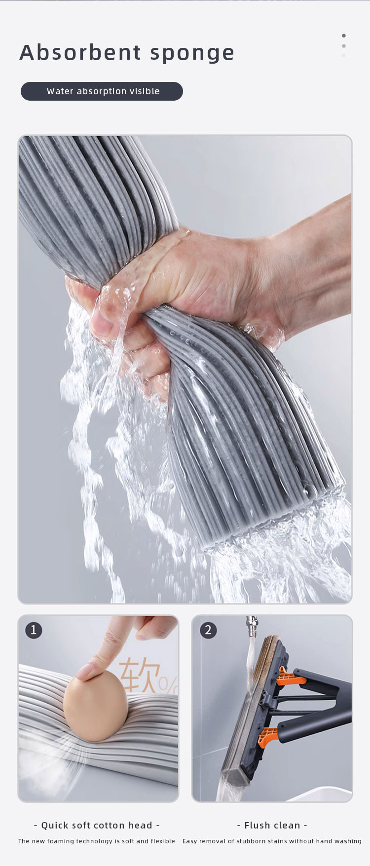 Miniatura 4 de Trapero limpiador esponja rodillo 23C-24